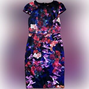 Betsey Johnson Vibrant Floral Cocktail Dress